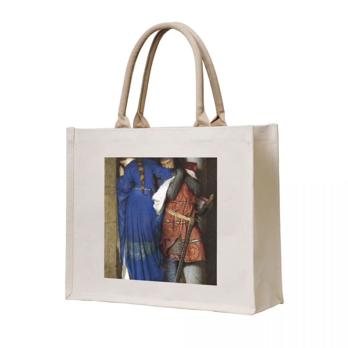 Hellelil and Hildebrand, the Meeting on the Turret Stairs - Frederick William Burton - 1864 Tote Bag Canvas stote bag
Hellelil and Hildebrand, the Meeting on the Turret Stairs - Frederick William Burton - 1864 Tote Bag Canvas stote bag