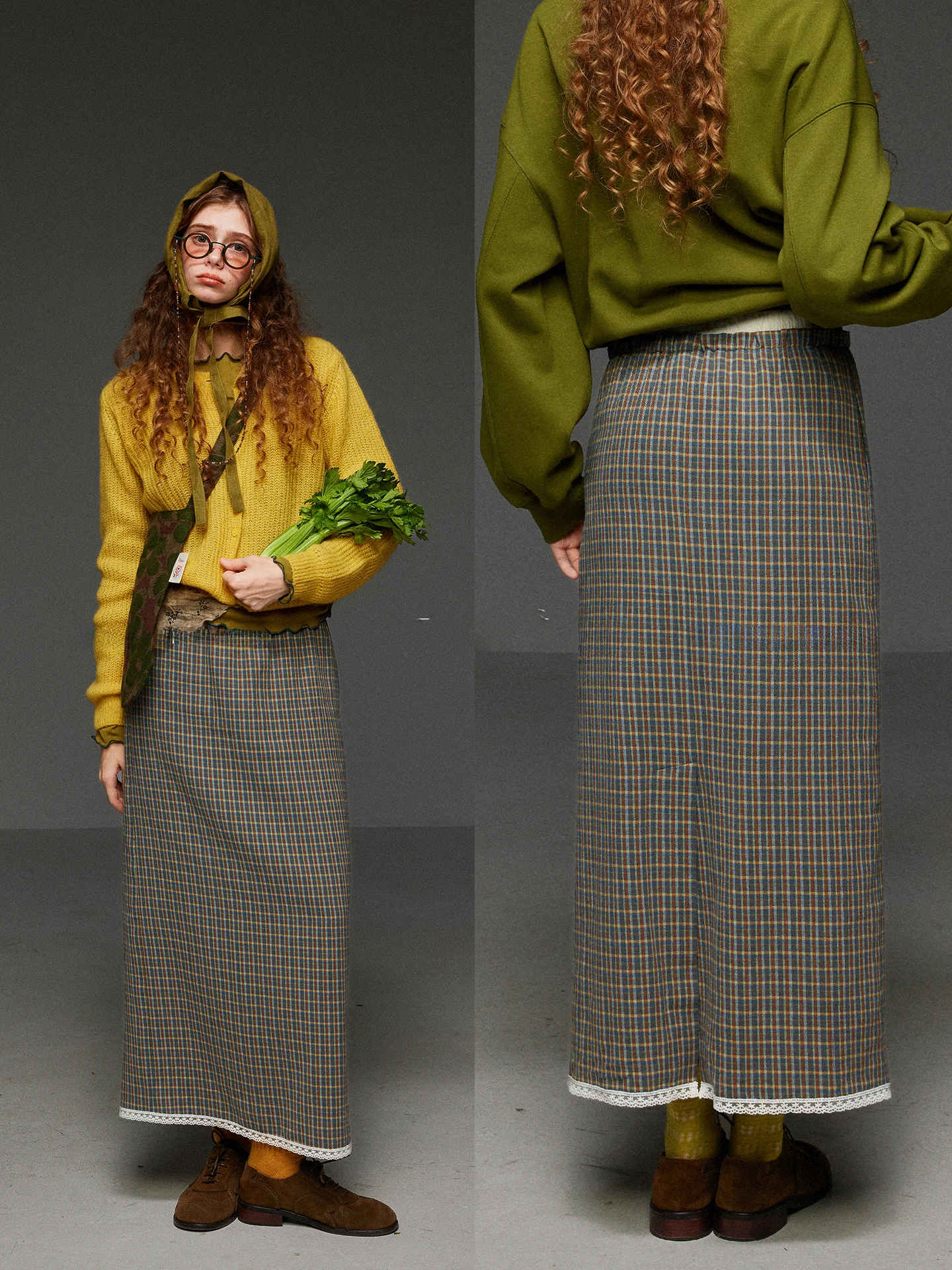 Retro Plaid Sash Half Skirt Women's Spring Design Slit High Waist Loose Slim Straight A-Line Skirt TNIT Ladies Fashion
Retro Plaid Sash Half Skirt Women's Spring Design Slit High Waist Loose Slim Straight A-Line Skirt TNIT Ladies Fashion