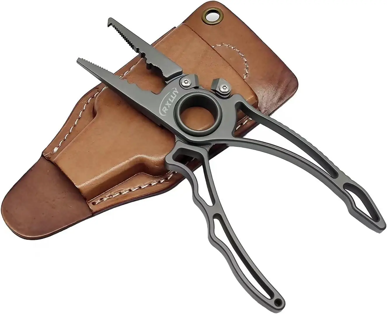 Titanium Fishing Pliers with Tungsten Cutters, Split Ring Remover, Knot Tying Tool, Lanyard, for Saltwater Ice Fishing
Titanium Fishing Pliers with Tungsten Cutters, Split Ring Remover, Knot Tying Tool, Lanyard, for Saltwater Ice Fishing