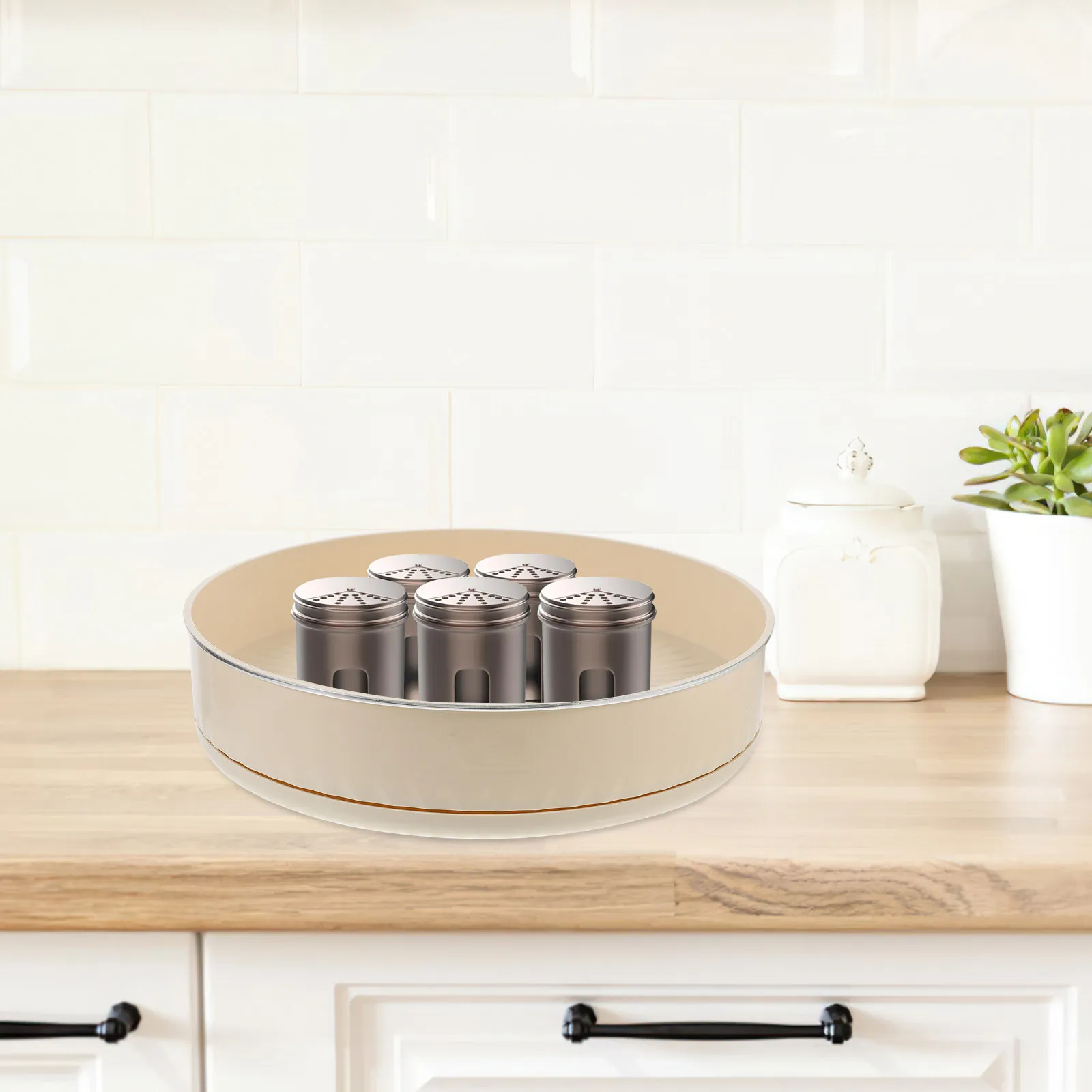 Rotating Spice Rack Turntable Organizer Kitchen Countertop Seasoning Bottle Holder Cabinet Condiment Storage Tray
Rotating Spice Rack Turntable Organizer Kitchen Countertop Seasoning Bottle Holder Cabinet Condiment Storage Tray
