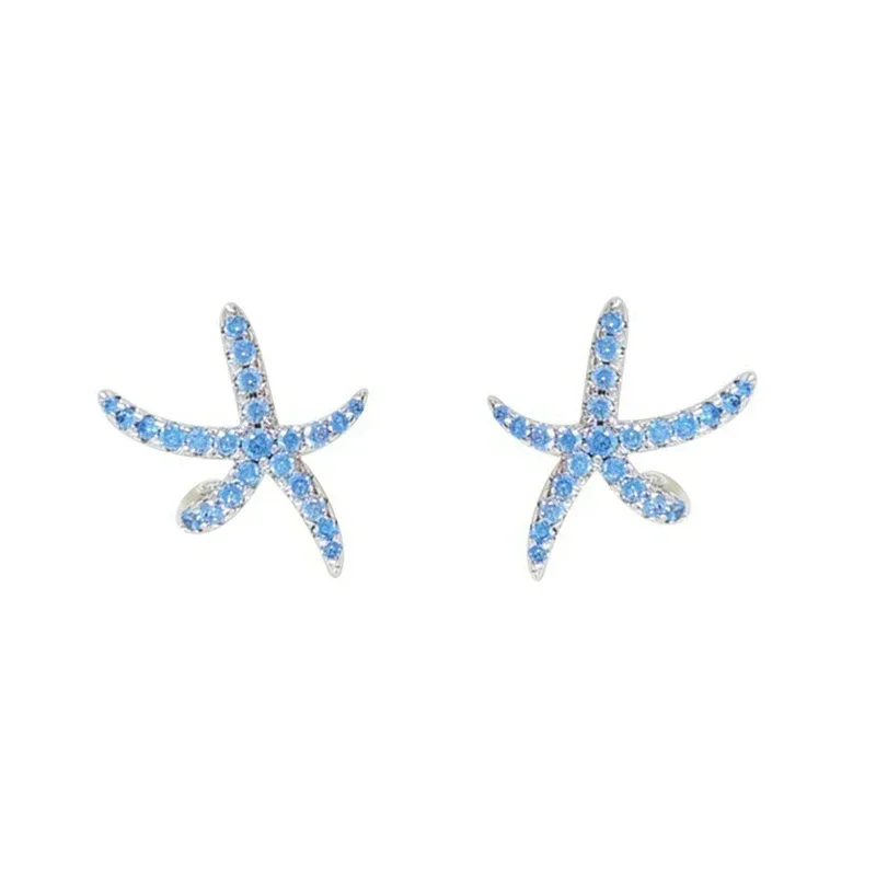 Real 925 Sterling Silver Zircon Mini Starfish Stud Earring for Women Cute Animal Fine Jewelry Minimalist Accessory in Summer
Real 925 Sterling Silver Zircon Mini Starfish Stud Earring for Women Cute Animal Fine Jewelry Minimalist Accessory in Summer
