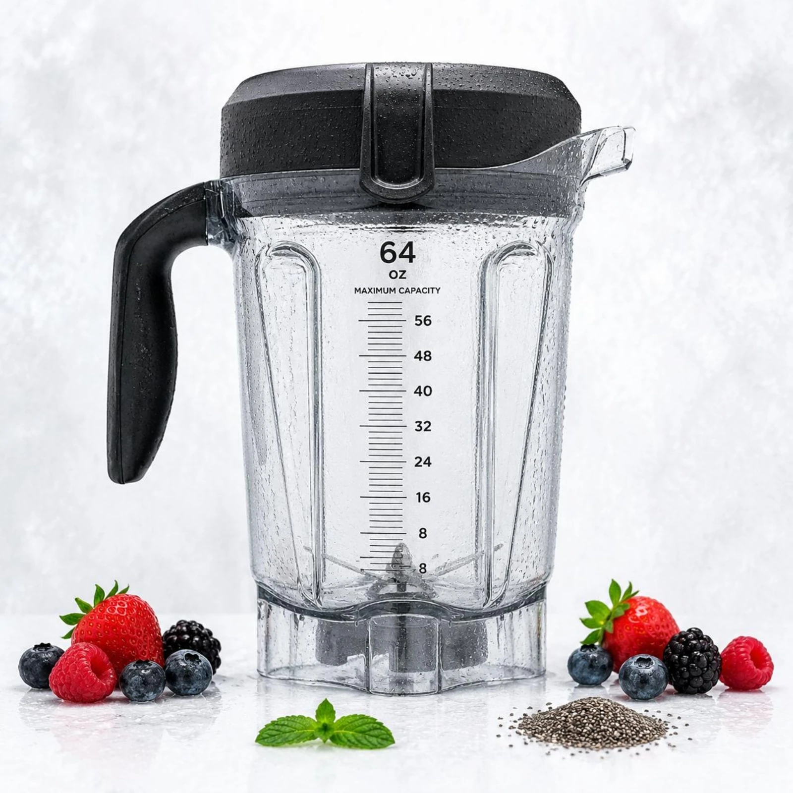 64 Oz Blender Jar Large Capacity 64 Oz Blender Pitcher Kitchen Appliance Part BPABPA-Absent Dishwasher Safe for Blending
64 Oz Blender Jar Large Capacity 64 Oz Blender Pitcher Kitchen Appliance Part BPABPA-Absent Dishwasher Safe for Blending