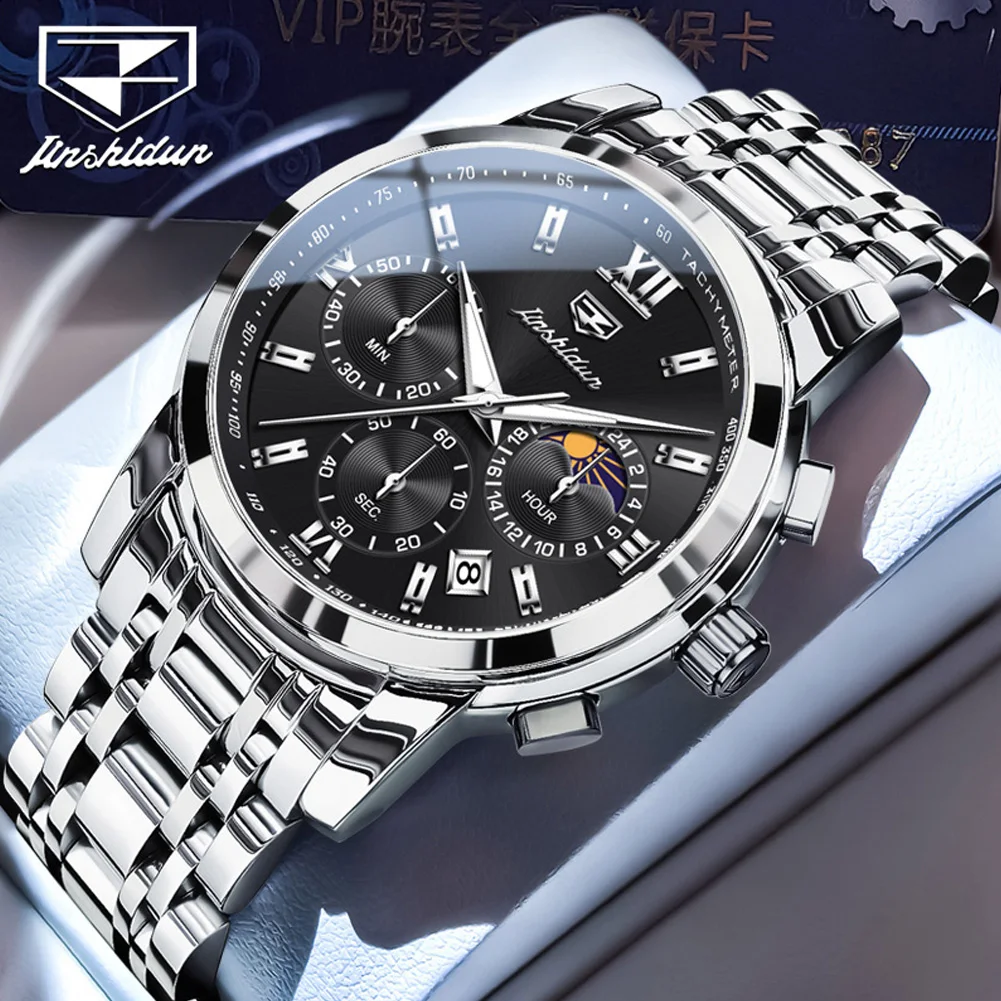 JSDUN Casual Fashion Business Men Watch High Quality Waterproof Stainless Steel Quartz Original Multifunction Wrist Watch Men
JSDUN Casual Fashion Business Men Watch High Quality Waterproof Stainless Steel Quartz Original Multifunction Wrist Watch Men