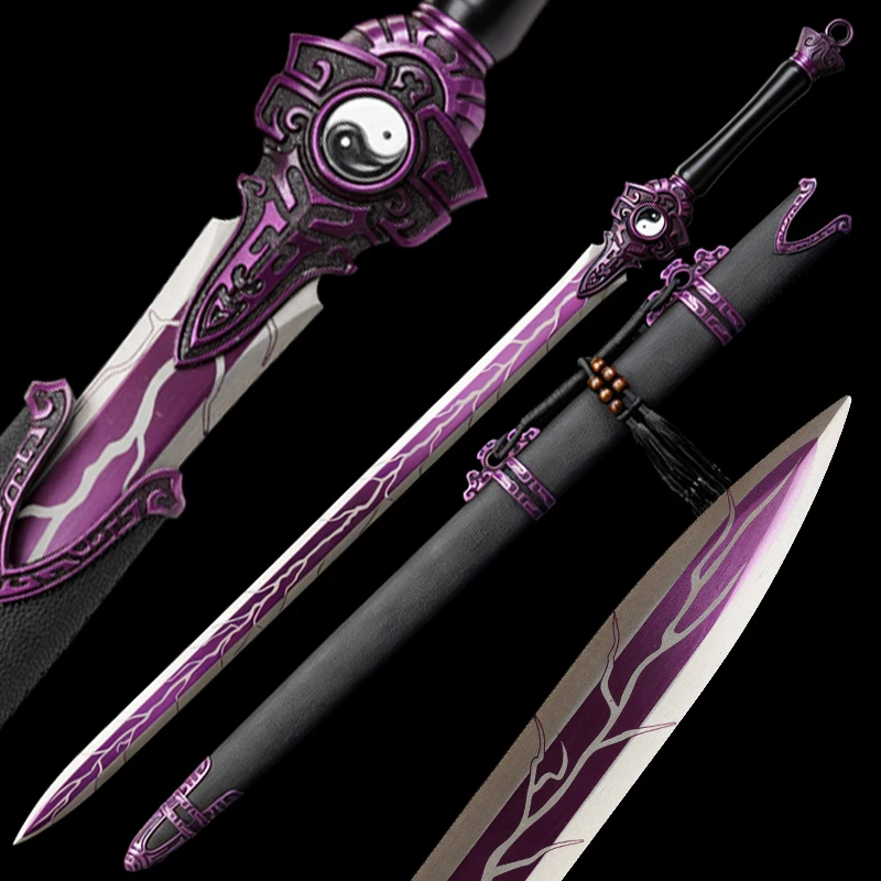 Beautiful Chinese Bagua Yin-Yang Sword,Manganese Steel Blade,Plated Color,Home Deocration Sword Handmade,Cosplay Training Use
Beautiful Chinese Bagua Yin-Yang Sword,Manganese Steel Blade,Plated Color,Home Deocration Sword Handmade,Cosplay Training Use