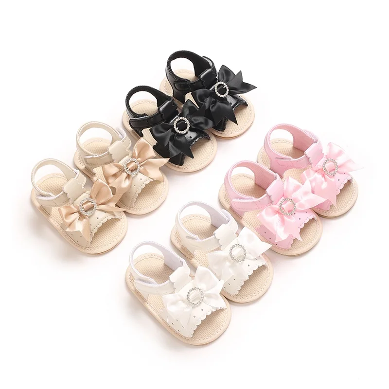 0-18M Cute Bow Baby Girls Sandals, Summer Soft Sole Pre-Walker Shoes, Sweet Casual Infant Footwear
0-18M Cute Bow Baby Girls Sandals, Summer Soft Sole Pre-Walker Shoes, Sweet Casual Infant Footwear