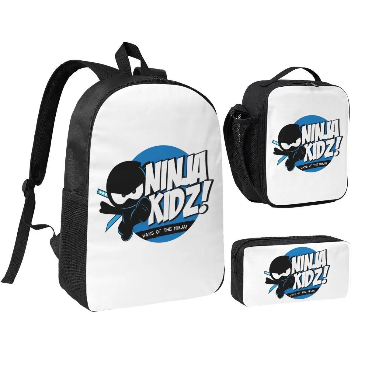 Ninja Kidz Backpack Student BookBag School Bag Shoulder Bags 3ps Insulated Lunch Bag Pencil Case
Ninja Kidz Backpack Student BookBag School Bag Shoulder Bags 3ps Insulated Lunch Bag Pencil Case