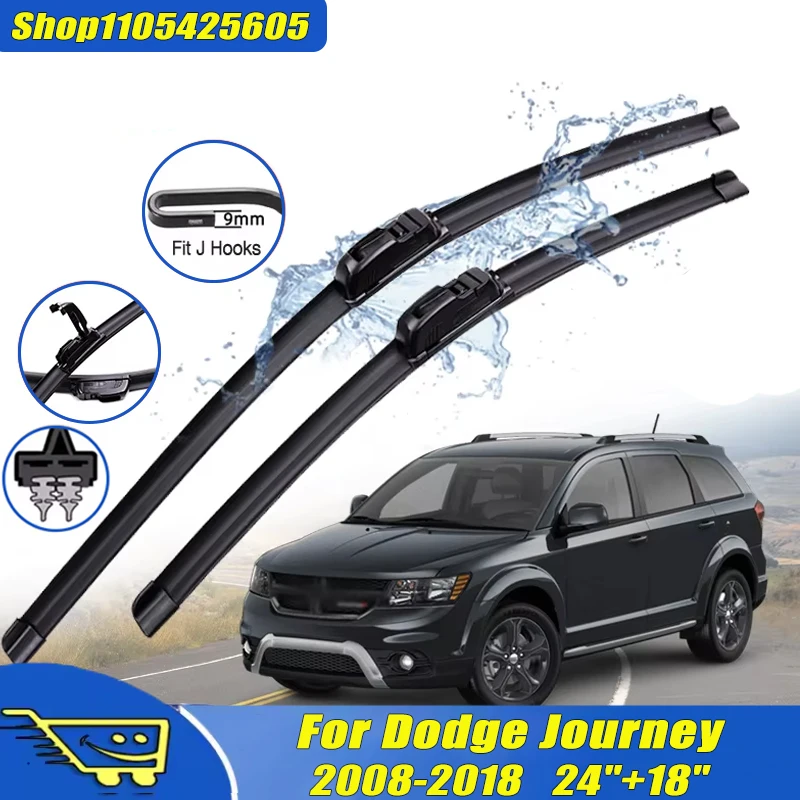 2Pcs 24"+18" Front Windshield Wiper Blades For Dodge Journey 2008-2018 2009 2010 2011 2012 , Quiet Durable Windscreen Wipers
2Pcs 24"+18" Front Windshield Wiper Blades For Dodge Journey 2008-2018 2009 2010 2011 2012 , Quiet Durable Windscreen Wipers