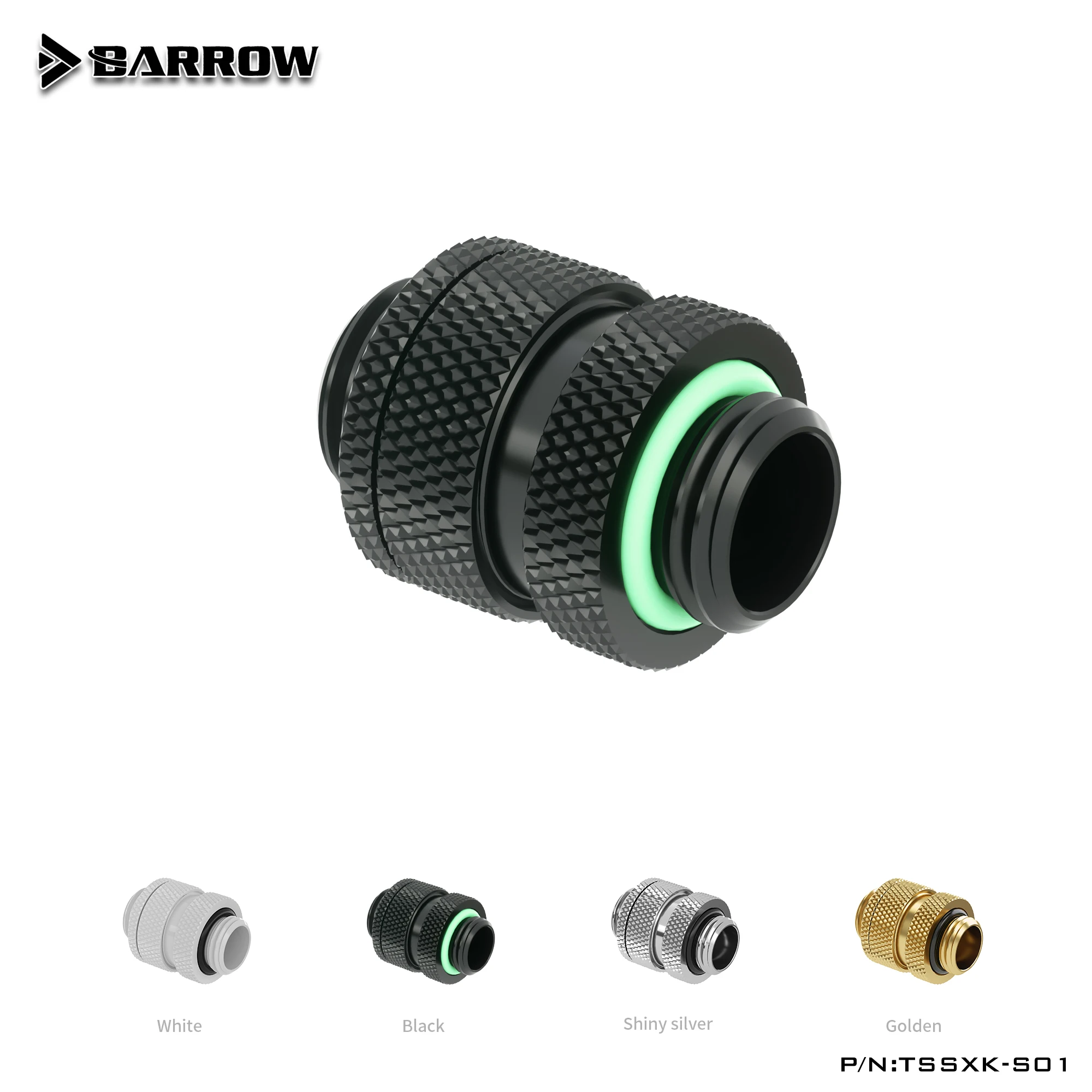 Barrow TSSXK-S01 Gold White Black Silver Gold G1/4" Male To Male Rotary Connectors / Extender (16-22mm) PC Water Cooling System
Barrow TSSXK-S01 Gold White Black Silver Gold G1/4" Male To Male Rotary Connectors / Extender (16-22mm) PC Water Cooling System