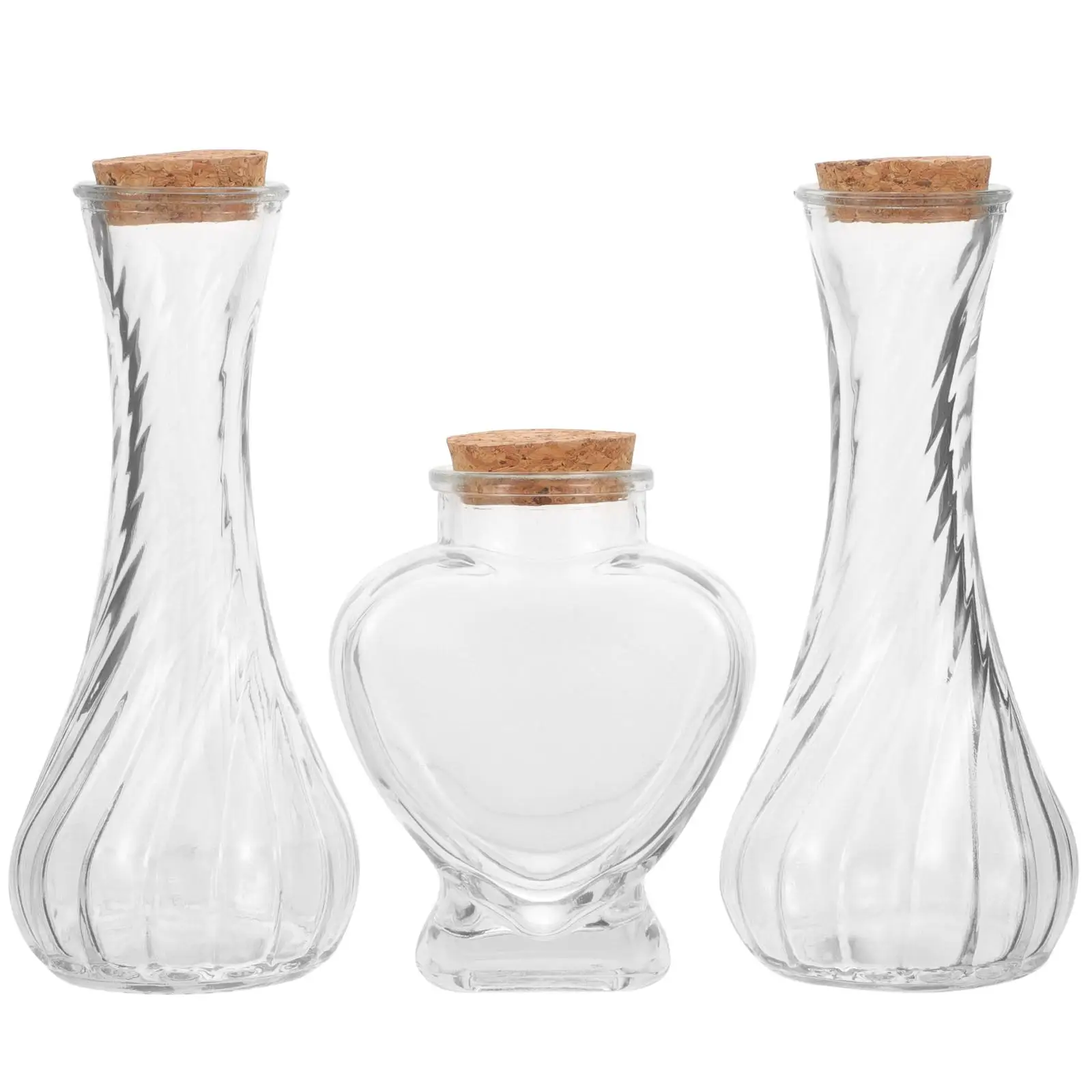 Sands Ceremony Bottle Set Glass Microlandscape Bride Vases with Cork Lid Heart Glasses
Sands Ceremony Bottle Set Glass Microlandscape Bride Vases with Cork Lid Heart Glasses