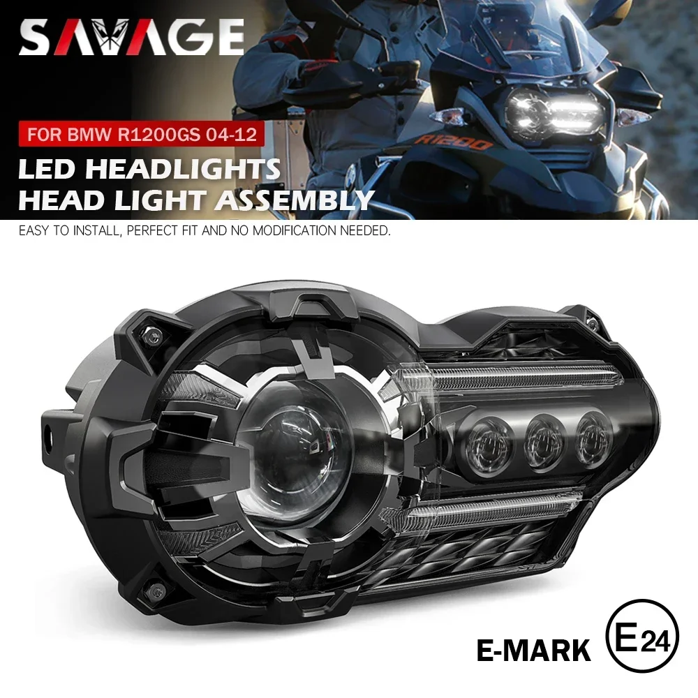 LED Headlight For BMW R1200GS R 1200 GS Adventure 2004-2012 R1200 ADV E-mark Motorcycle Light Complete LED Head Light Assembly
LED Headlight For BMW R1200GS R 1200 GS Adventure 2004-2012 R1200 ADV E-mark Motorcycle Light Complete LED Head Light Assembly