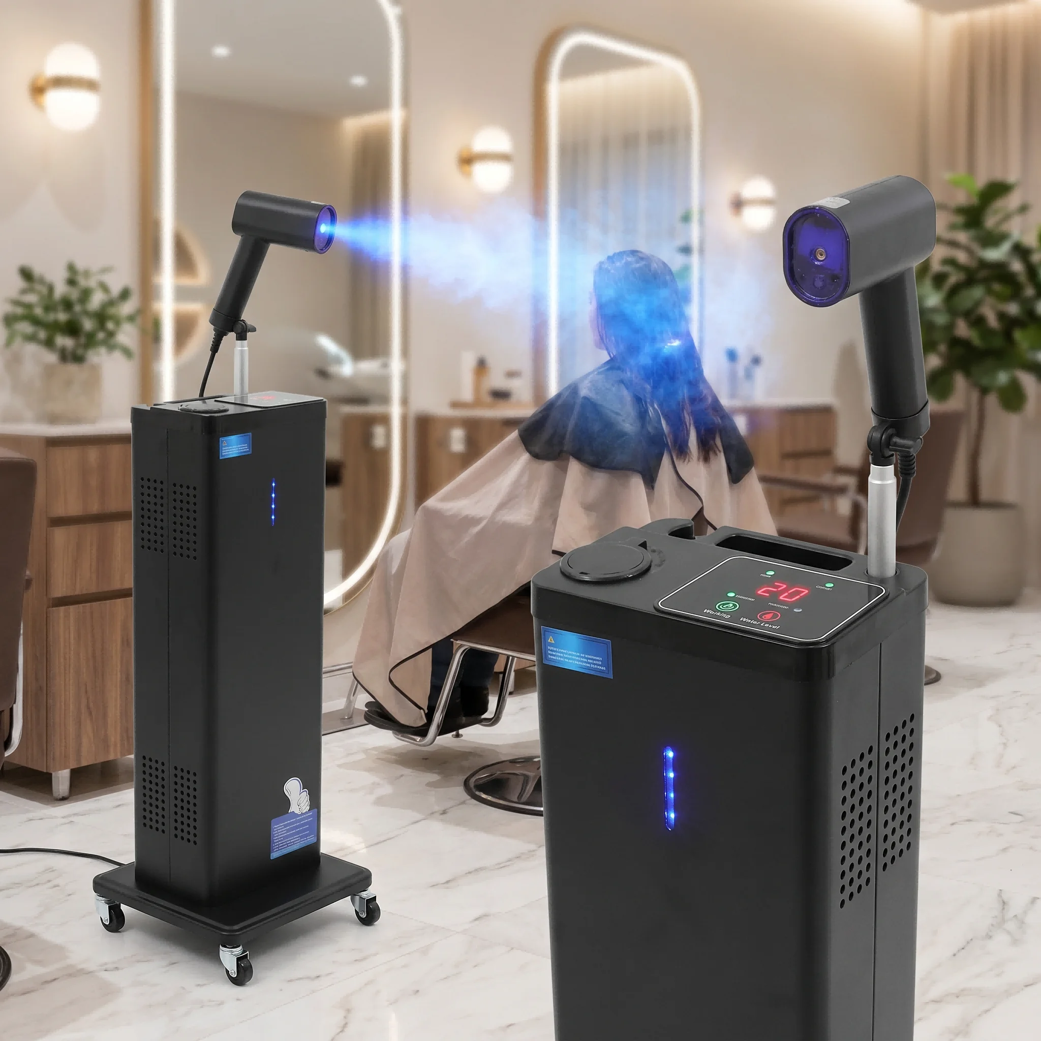 1300W Standing Nano Mist Hair Steamer for Deep Conditioning with Heat Dissipation Holes and Water Level Window US Standard
1300W Standing Nano Mist Hair Steamer for Deep Conditioning with Heat Dissipation Holes and Water Level Window US Standard