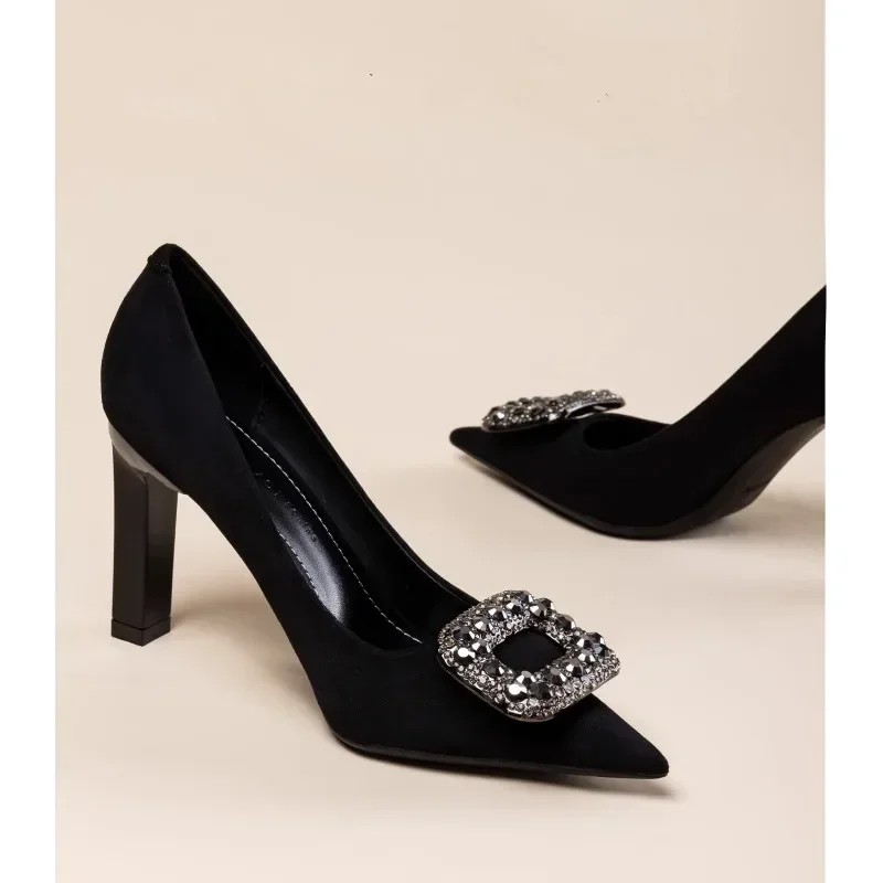 Shoes for Women 2024 Slip on Women's Pumps Spring Pointed Toe Solid Flock Brilliant Diamond High Heels Dress Elegant Pumps
Shoes for Women 2024 Slip on Women's Pumps Spring Pointed Toe Solid Flock Brilliant Diamond High Heels Dress Elegant Pumps