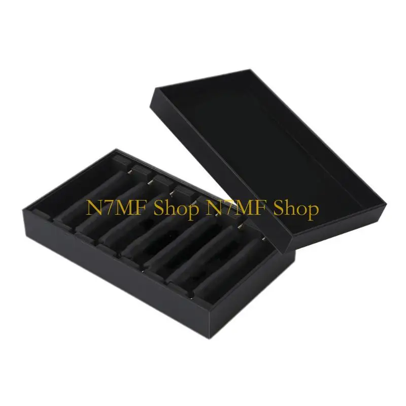 N7MF Multifunctional Jewelry Storage Tray with Protective Lid Rings Holder