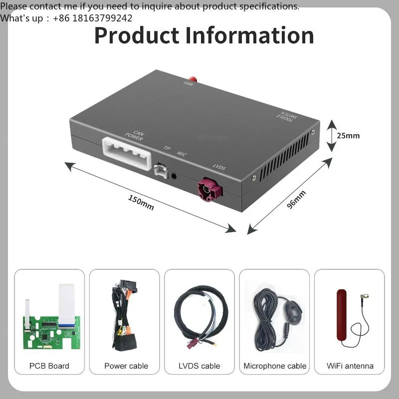 AUTOABC Wireless CarPlay Decoder Jeep/Dodge/Chrysler/Maserati PCB Android Auto IOS Head Unit Airplay Screen Mirror 1-year
AUTOABC Wireless CarPlay Decoder Jeep/Dodge/Chrysler/Maserati PCB Android Auto IOS Head Unit Airplay Screen Mirror 1-year