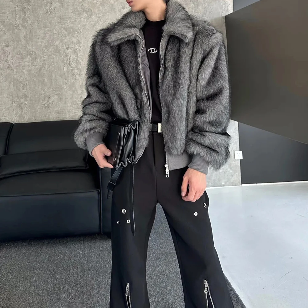 Autumn And Winter Men Fashionable Imitation Fox Fur Short Thick Versatile Warm Coat Street Fashion Solid Color Casual Jacket Men
Autumn And Winter Men Fashionable Imitation Fox Fur Short Thick Versatile Warm Coat Street Fashion Solid Color Casual Jacket Men