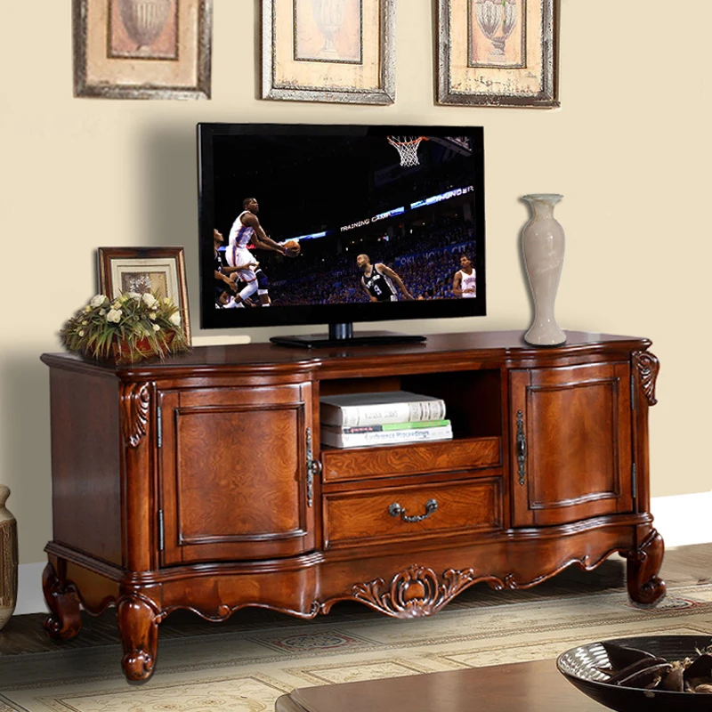 European solid wood TV cabinet American living room retro floor cabinet bedroom cabinet coffee table combination simple
European solid wood TV cabinet American living room retro floor cabinet bedroom cabinet coffee table combination simple
