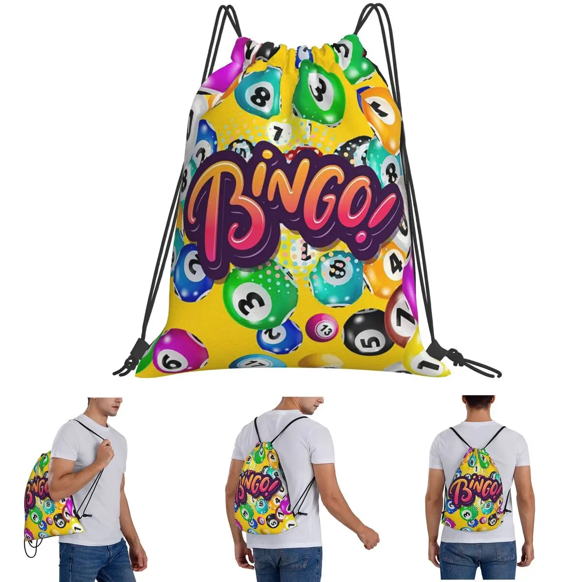 Funny Bingo Game Backpacks Fashion Drawstring Bundle Pocket Sports Bag Book Bags for Man Woman School
Funny Bingo Game Backpacks Fashion Drawstring Bundle Pocket Sports Bag Book Bags for Man Woman School
