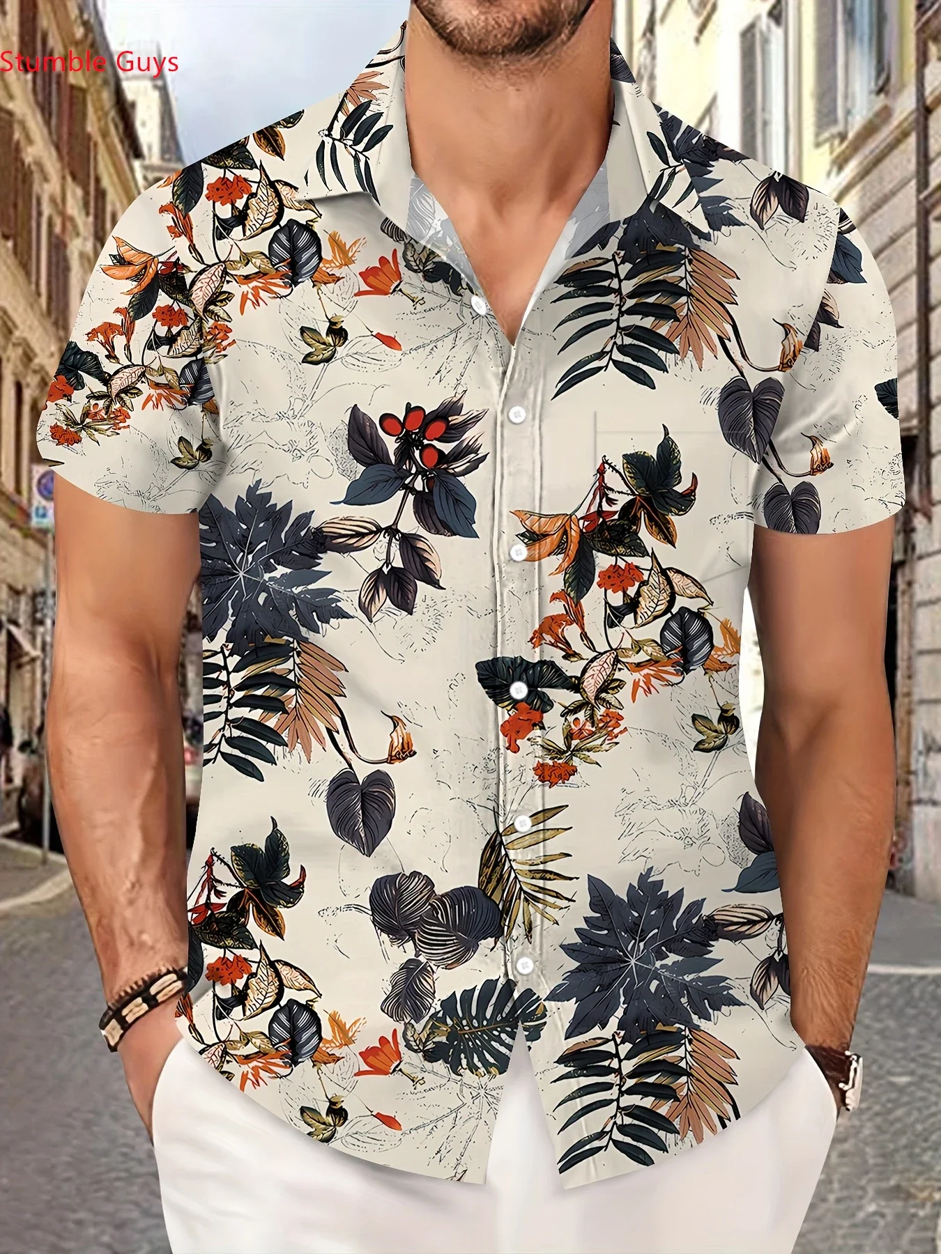 Summer Urban Street Style Men's Hawaiian Shirt Man Short Sleeve Vibrant Party Print Loose Fit Comfortable Holiday Beach Outfits
Summer Urban Street Style Men's Hawaiian Shirt Man Short Sleeve Vibrant Party Print Loose Fit Comfortable Holiday Beach Outfits