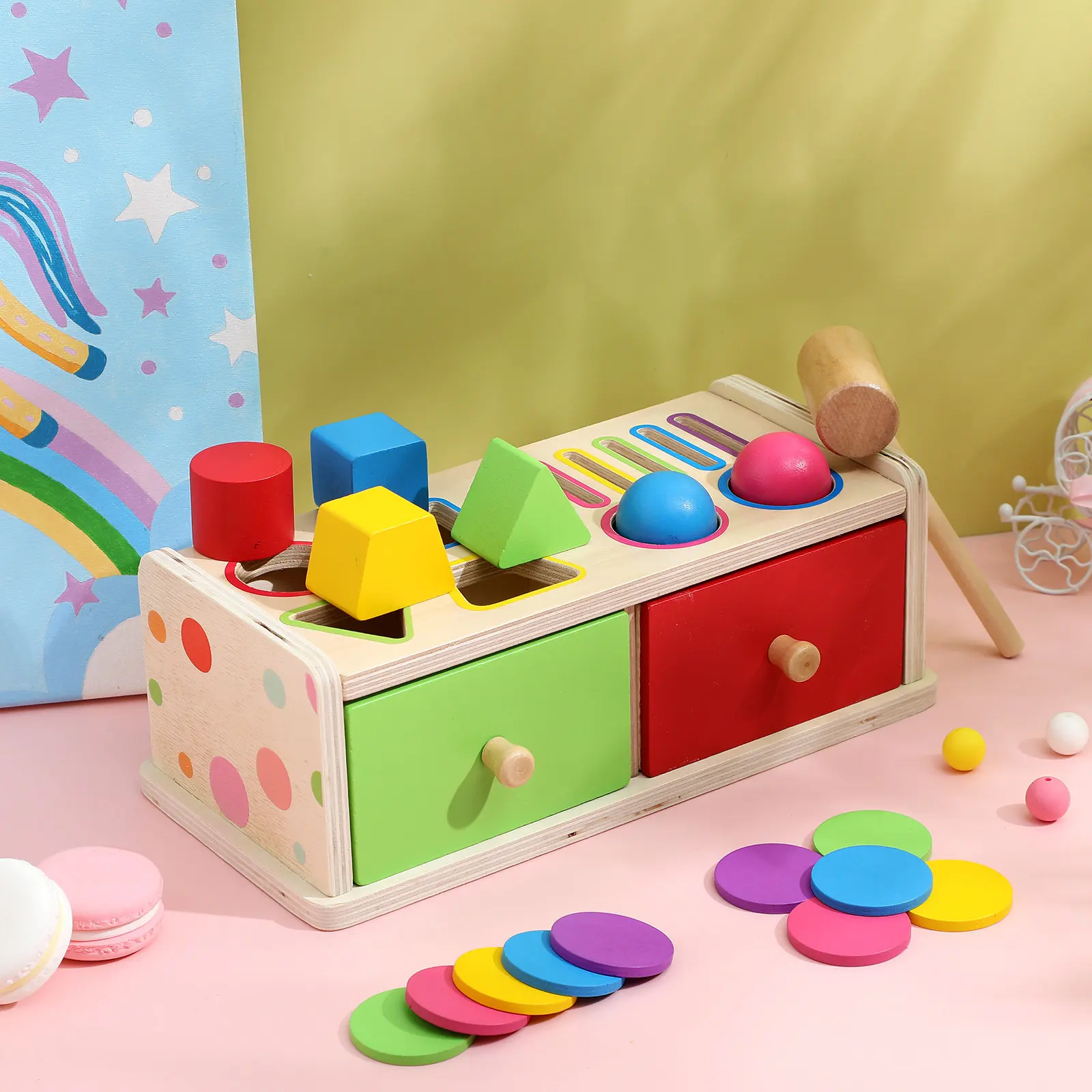 Montessori Shape Color Sorting Learning Box for Kids Wooden Sorter Early Education Activity Hand Eye Coordination Color
Montessori Shape Color Sorting Learning Box for Kids Wooden Sorter Early Education Activity Hand Eye Coordination Color