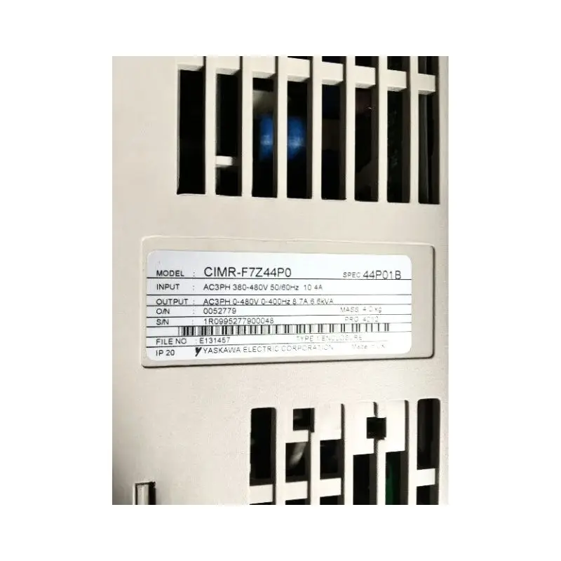Новый инвертор серии Yaskawa CIMR-F7Z44P0 F7, быстрая доставка
Новый инвертор серии Yaskawa CIMR-F7Z44P0 F7, быстрая доставка