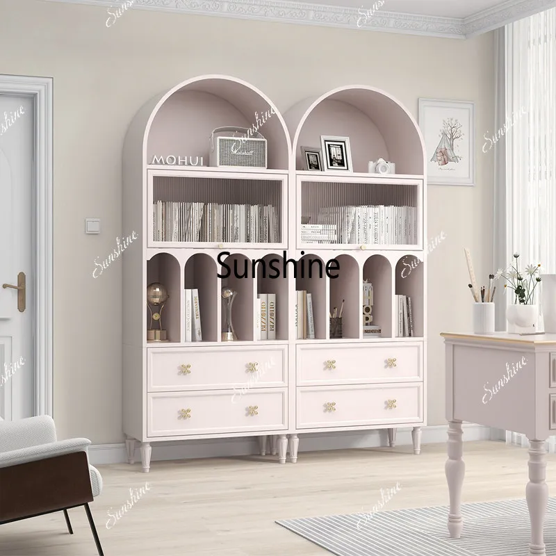 American solid wood bookcase light luxury children's floor small bookshelf
American solid wood bookcase light luxury children's floor small bookshelf