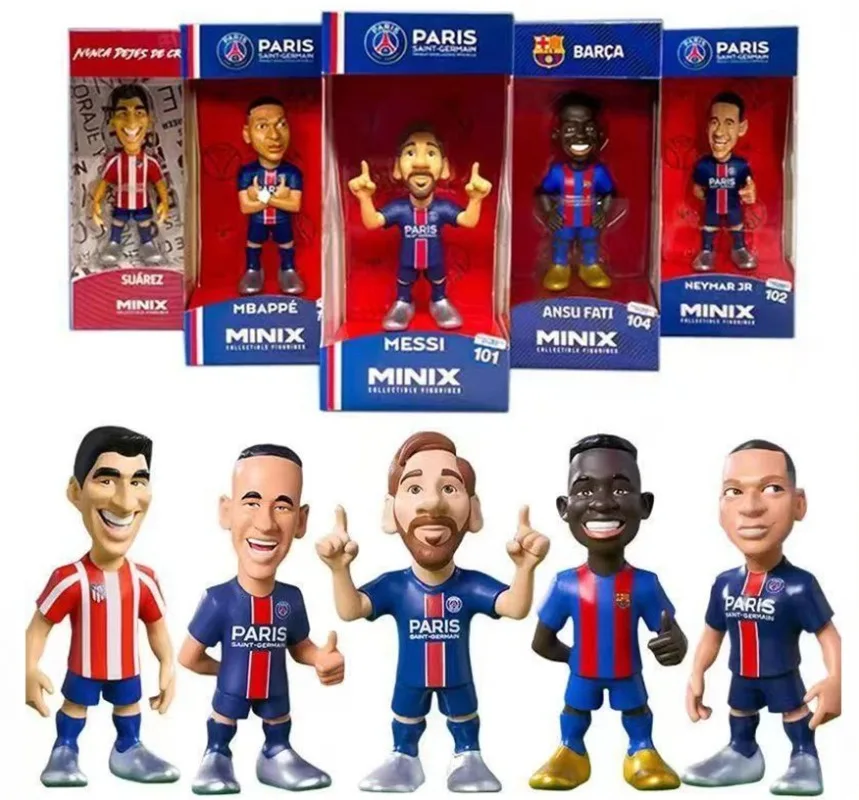 Minix Collectible Figurines Giant Club Football Star Series Messi Neymar Fati Suarez Mbappe PVC Model Action Figures Toy Fans
Minix Collectible Figurines Giant Club Football Star Series Messi Neymar Fati Suarez Mbappe PVC Model Action Figures Toy Fans