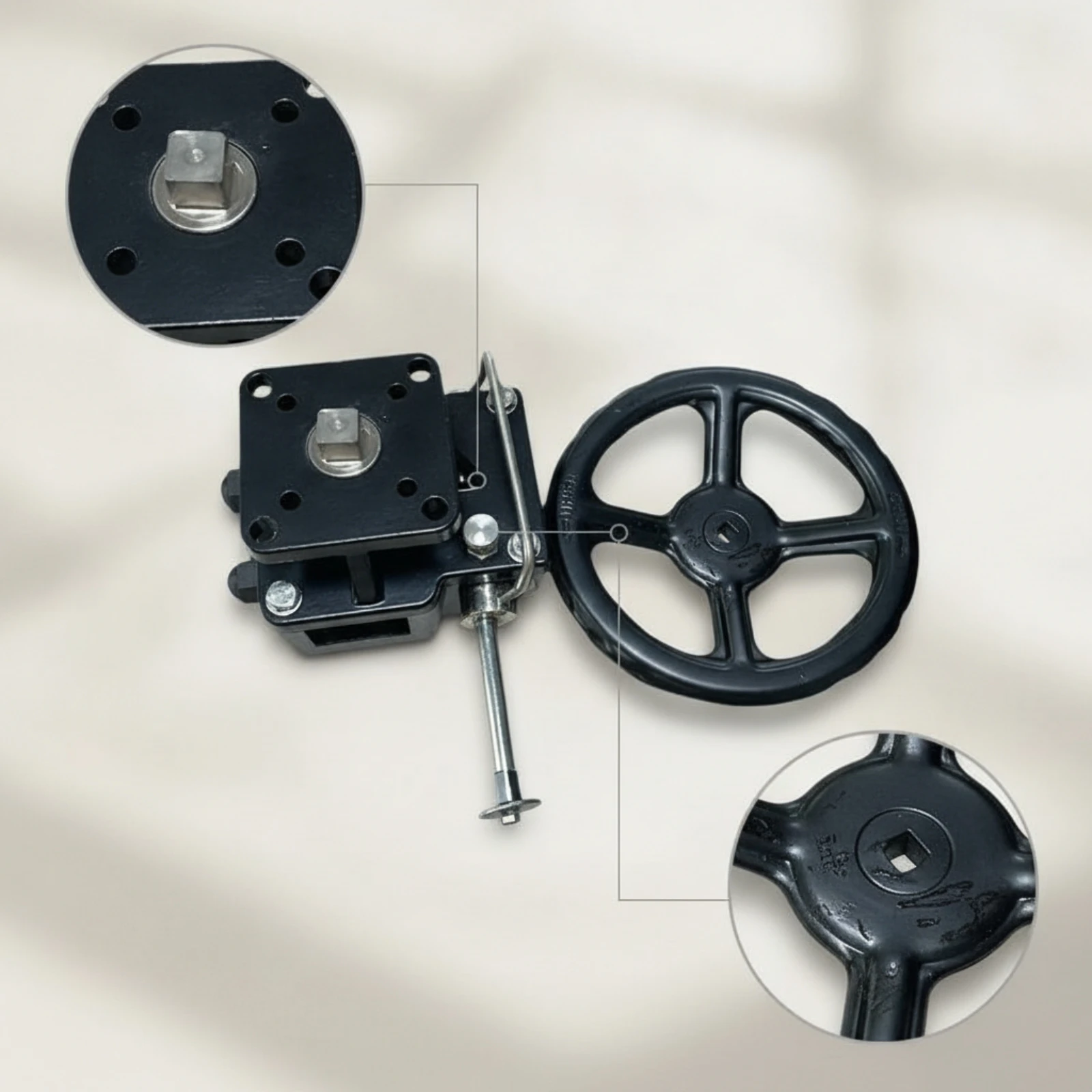 Pneumatic Valve Actuator Compact Actuator with Handwheel Manual Air Valve Metal Sturdy for Maintenance Technicians, Workshops
Pneumatic Valve Actuator Compact Actuator with Handwheel Manual Air Valve Metal Sturdy for Maintenance Technicians, Workshops