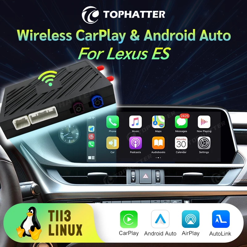 Wireless CarPlay Android Auto Adapter for Lexus ES 2013-2022, Seamless Factory Screen Integration Plug Play Keep OEM Control
Wireless CarPlay Android Auto Adapter for Lexus ES 2013-2022, Seamless Factory Screen Integration Plug Play Keep OEM Control