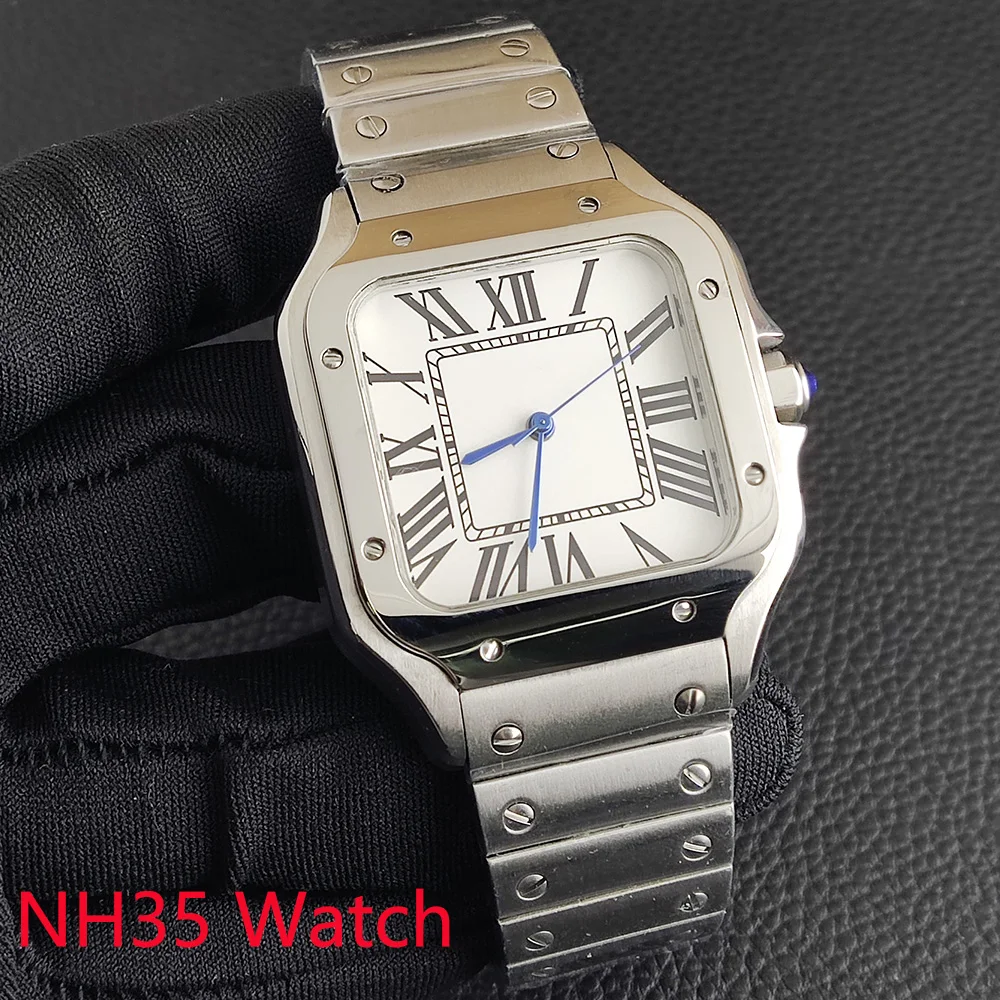NH35 Square Watch 38mm Watch NH35 Movement Dial Hands Stainless Steel Case 20mm Strap Men's Fashion Business Watch
NH35 Square Watch 38mm Watch NH35 Movement Dial Hands Stainless Steel Case 20mm Strap Men's Fashion Business Watch