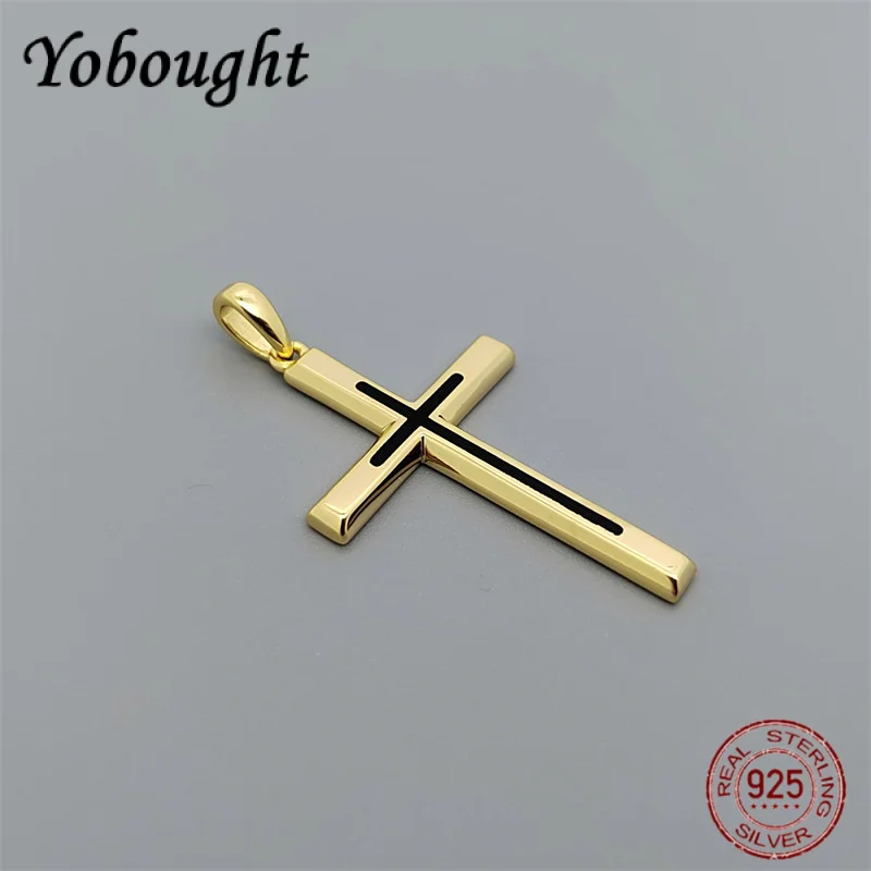 Кулон-крест, классический кулон из стерлингового серебра 925 пробы, простой и элегантный европейский и американский двухцветный дизайн для мужчин и женщин, кулон
Кулон-крест, классический кулон из стерлингового серебра 925 пробы, простой и элегантный европейский и американский двухцветный дизайн для мужчин и женщин, кулон