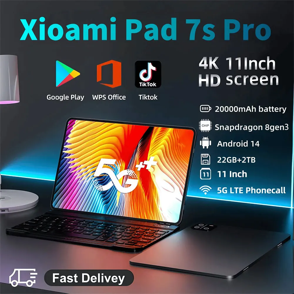 Оригинальный планшетный ПК xioami Pad 7S Pro, Android 14 22 ГБ + 2 ТБ, планшеты, 11 дюймов, Snapdragon 8 gen3 5G, двойная SIM-карта, 20000 мАч, Wi-Fi Google
Оригинальный планшетный ПК xioami Pad 7S Pro, Android 14 22 ГБ + 2 ТБ, планшеты, 11 дюймов, Snapdragon 8 gen3 5G, двойная SIM-карта, 20000 мАч, Wi-Fi Google