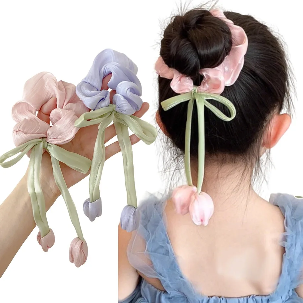 Women Girls Cute Hair Bands Korea Hair Ties Elegant Tulip Scrunchie Ponytail Holder Bow Hair Elastic Headwear Accessories
Women Girls Cute Hair Bands Korea Hair Ties Elegant Tulip Scrunchie Ponytail Holder Bow Hair Elastic Headwear Accessories
