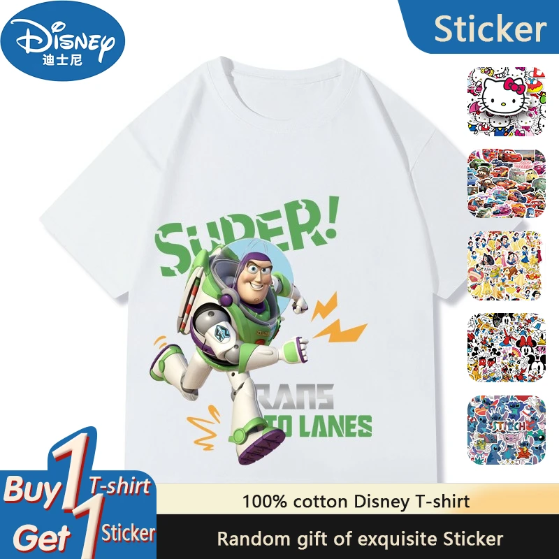 Disney Buzz Lightyear Children's Short Sleeve T-Shirt 2025 Summer Boys and Girls Cotton Loose Casual Children's Clothing Popular
Disney Buzz Lightyear Children's Short Sleeve T-Shirt 2025 Summer Boys and Girls Cotton Loose Casual Children's Clothing Popular