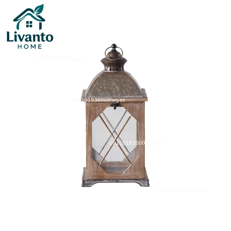 Vintage Lantern Candle Holder, Iron Pine Wood Glass, Rustic Decorative Lantern, Home Garden Ritual Decor, Two Sizes
Vintage Lantern Candle Holder, Iron Pine Wood Glass, Rustic Decorative Lantern, Home Garden Ritual Decor, Two Sizes