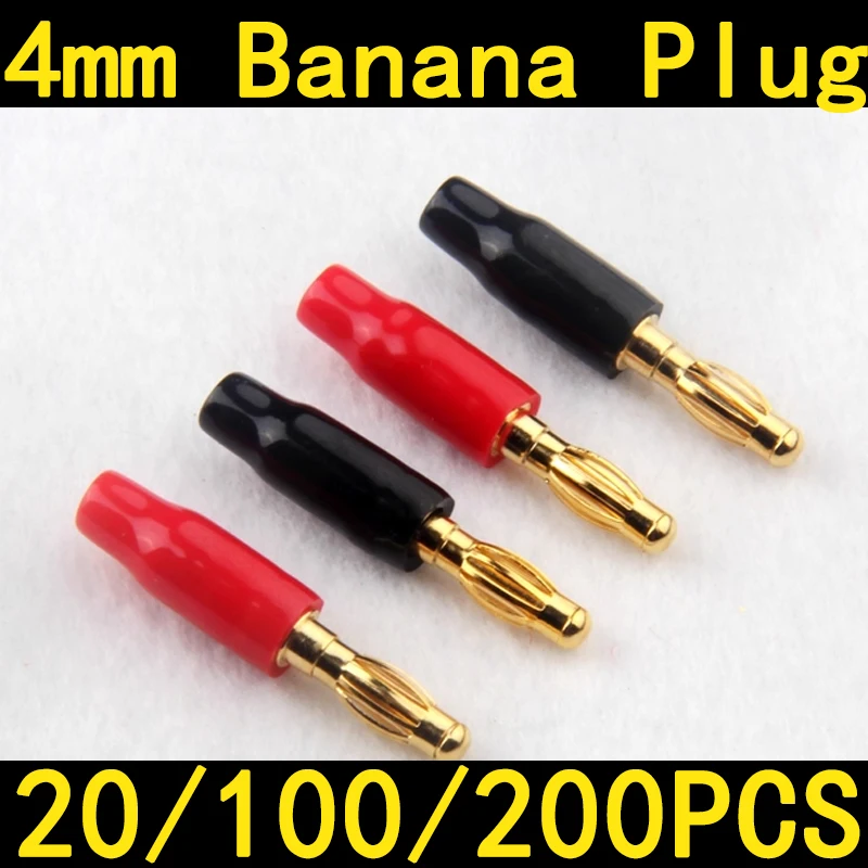 20Pcs Banana Plugs Speaker Wire Connector with Dual Screw Lock - Gold-Plated for Speaker Wire
20Pcs Banana Plugs Speaker Wire Connector with Dual Screw Lock - Gold-Plated for Speaker Wire
