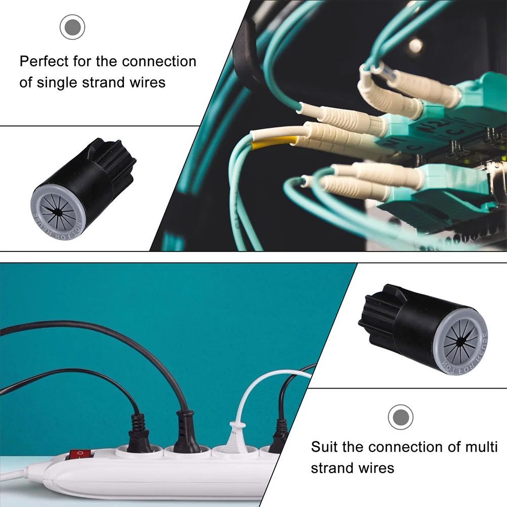 50pcs Waterproof Wire Connectors Electrical Terminal Kit Black Pre-Filled Silicone Gel Corrosion Resistant for Landscape
50pcs Waterproof Wire Connectors Electrical Terminal Kit Black Pre-Filled Silicone Gel Corrosion Resistant for Landscape