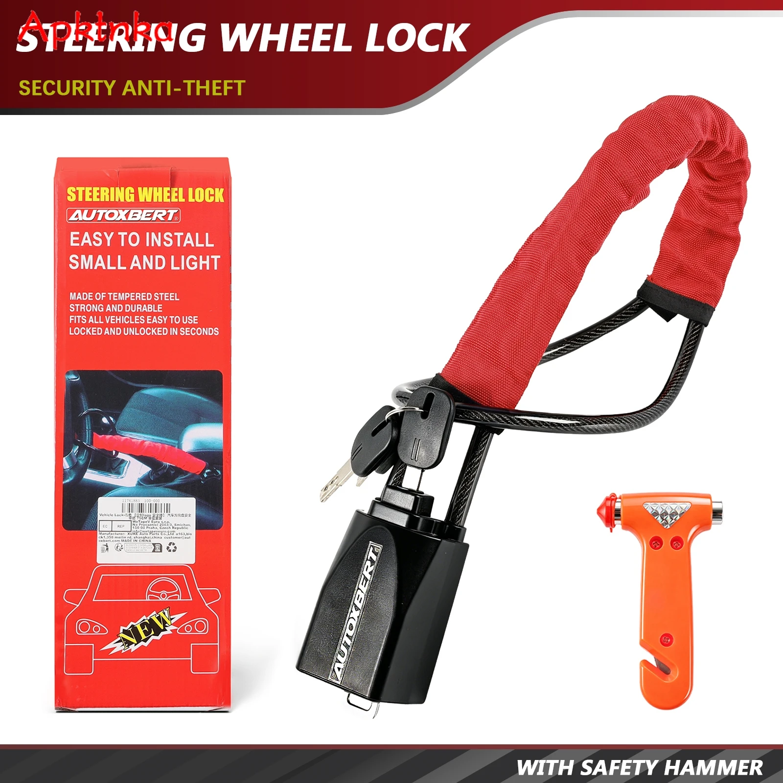 Car Seat Belt Lock Steering Wheel Lock Anti-theft Security Device Universal For Vehicles Prevent Theft Durable Security Rope
Car Seat Belt Lock Steering Wheel Lock Anti-theft Security Device Universal For Vehicles Prevent Theft Durable Security Rope