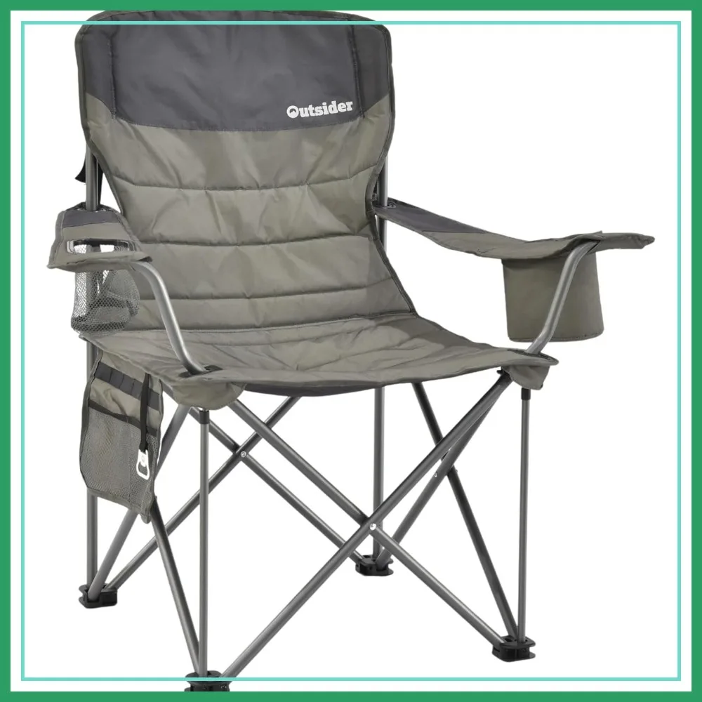 Heavy Duty 500 LBS Oversized Camping Folding Chair with Cup Holder & Cooler Bag for Outdoor Travel, Fishing, Lawn, Patio
Heavy Duty 500 LBS Oversized Camping Folding Chair with Cup Holder & Cooler Bag for Outdoor Travel, Fishing, Lawn, Patio