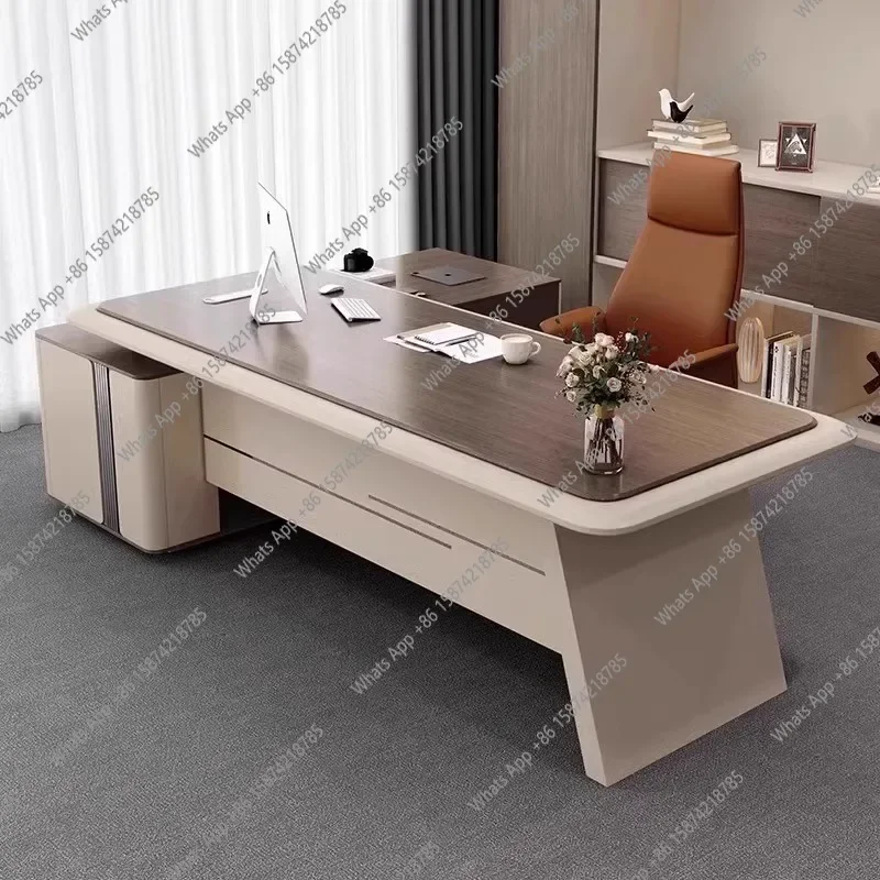 J N49 Boss Desk Desk And Chair Combination Simple Modern President Desk Manager Supervisor Large Office Furniture Set
J N49 Boss Desk Desk And Chair Combination Simple Modern President Desk Manager Supervisor Large Office Furniture Set