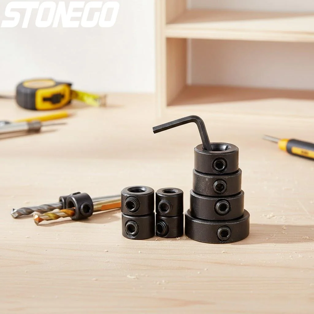 Woodworking Drill Bit Set 8Pcs 3-16mm Depth Stop Sleeve Trephine Head Positioner Accessories
Woodworking Drill Bit Set 8Pcs 3-16mm Depth Stop Sleeve Trephine Head Positioner Accessories