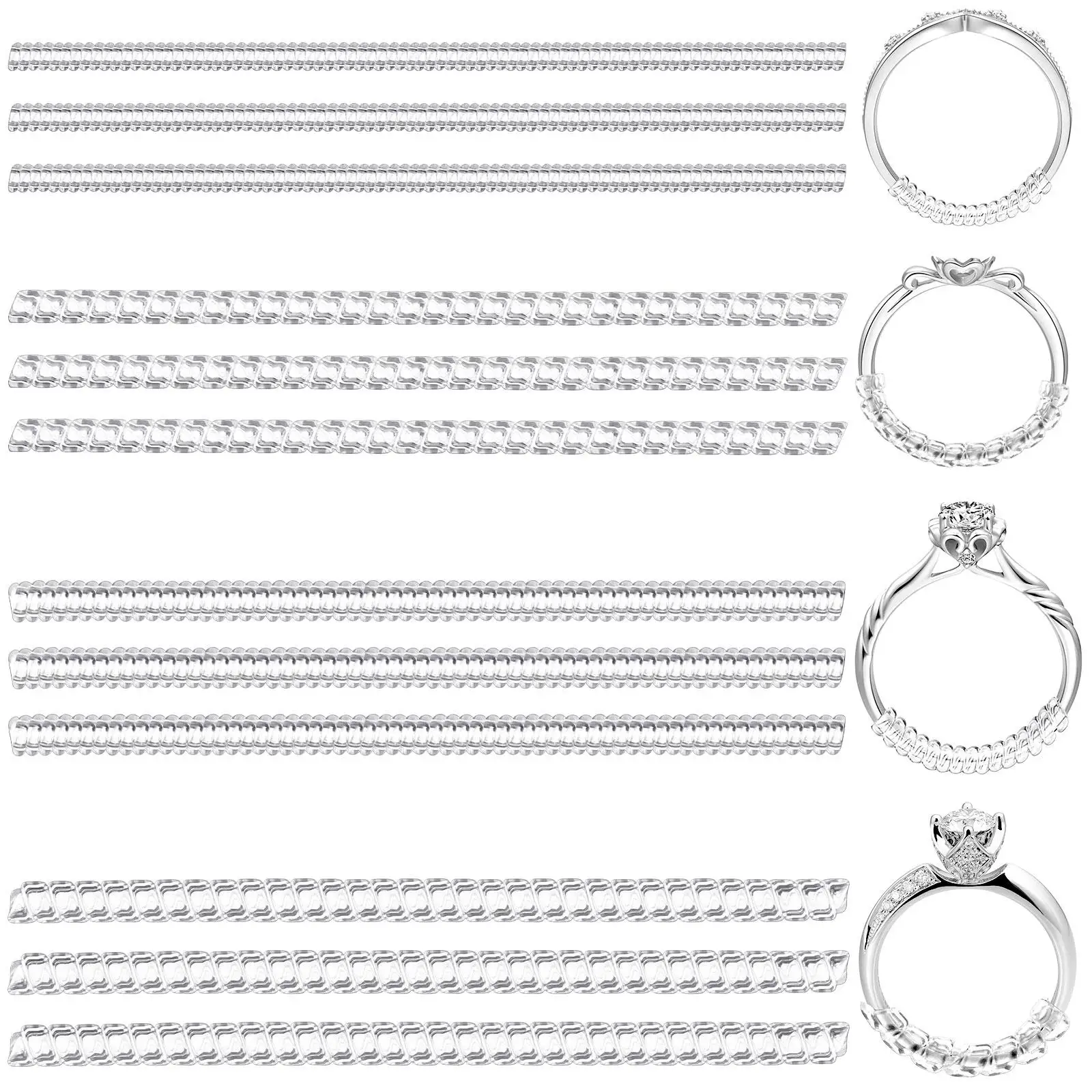 12 Pcs Adjustment Artifact Silicone Plastic Tightener Rings Soft Size Adjuster Miss The
12 Pcs Adjustment Artifact Silicone Plastic Tightener Rings Soft Size Adjuster Miss The