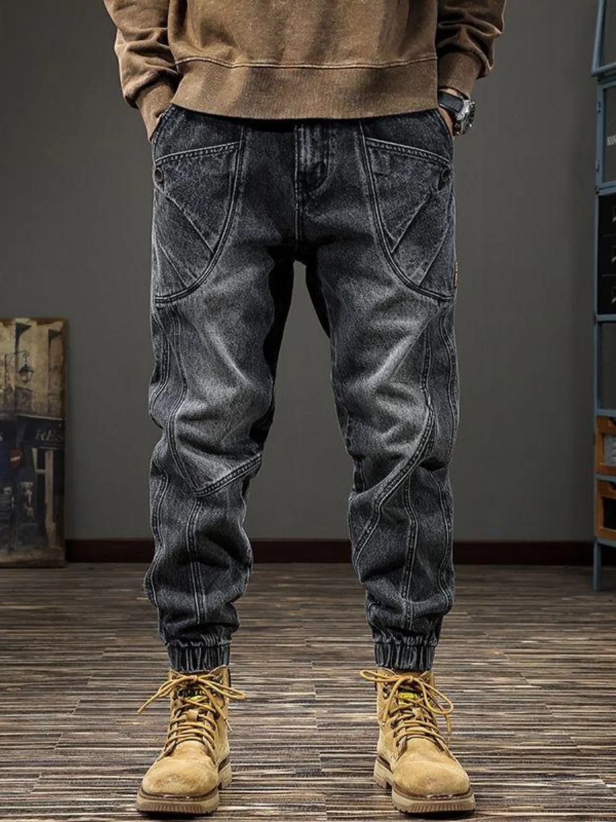 American High Street Harlan Men's Loose Casual Jeans Autumn Winter New Sle Trendy Brand Waed Vintage Loose Cuffed Pants
American High Street Harlan Men's Loose Casual Jeans Autumn Winter New Sle Trendy Brand Waed Vintage Loose Cuffed Pants