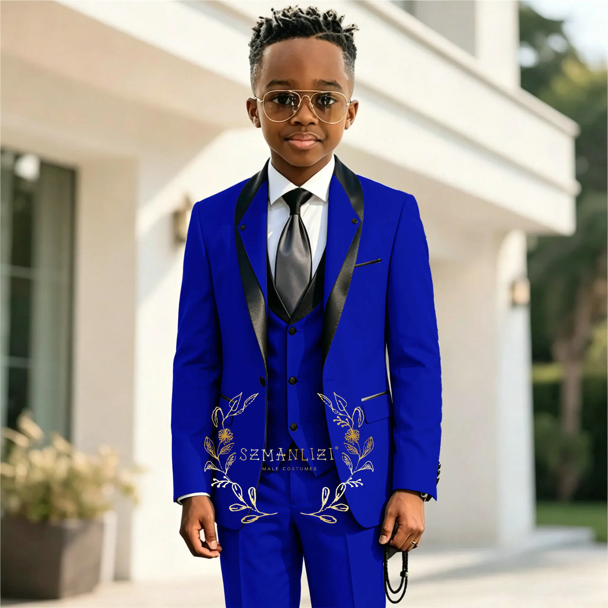 Kids Slim Fit Royal Blue Suit Set 3 Pieces Performance Costumes Elegant Flower Boys Formal Party Suit Kids Wedding Tuxedo 2-16T
Kids Slim Fit Royal Blue Suit Set 3 Pieces Performance Costumes Elegant Flower Boys Formal Party Suit Kids Wedding Tuxedo 2-16T