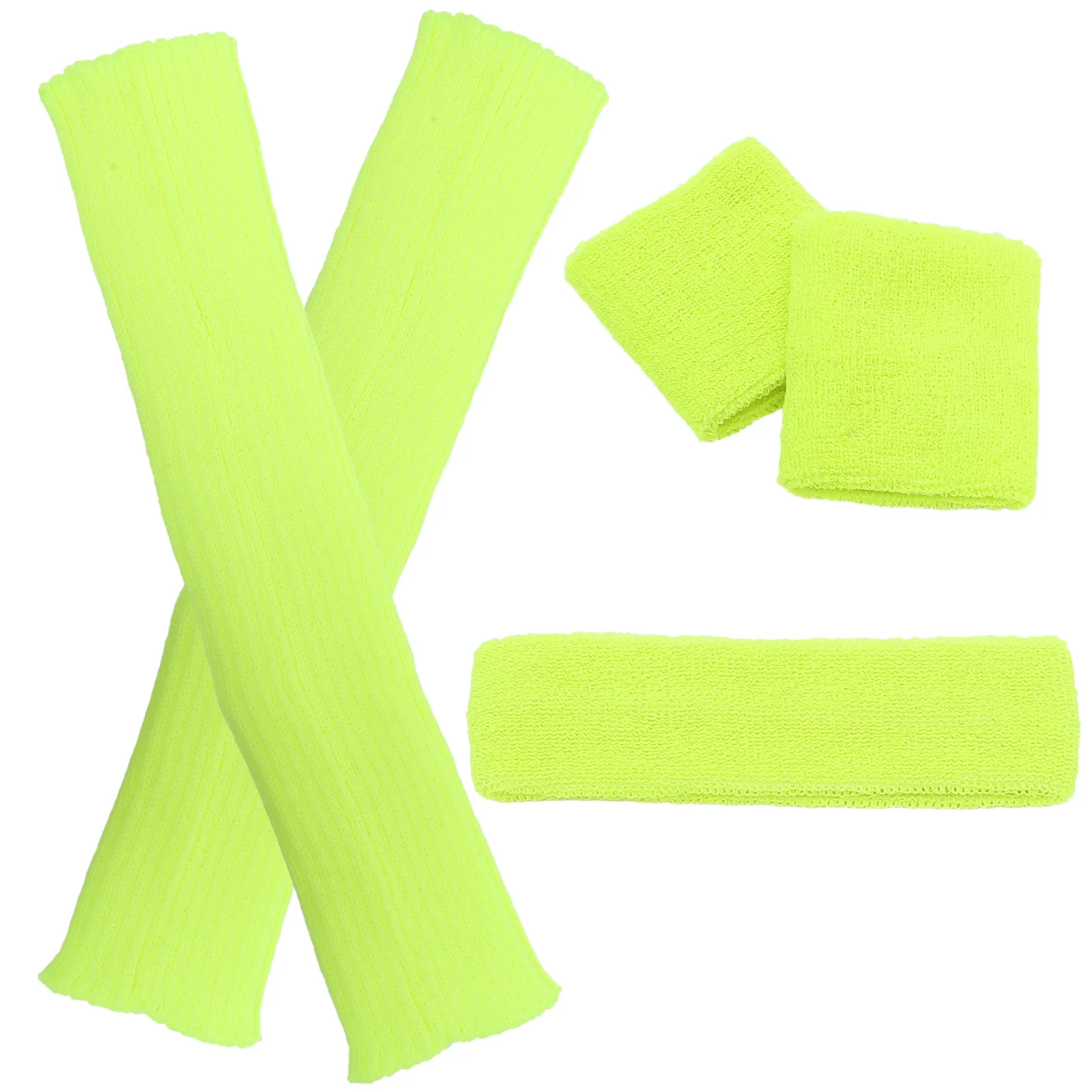 4pcs Fluorescent Sweatbands Set Elastic Sports Headband Sports Outfit Set Wristbands Leg Warmers Gym Yoga Running Hiking
4pcs Fluorescent Sweatbands Set Elastic Sports Headband Sports Outfit Set Wristbands Leg Warmers Gym Yoga Running Hiking