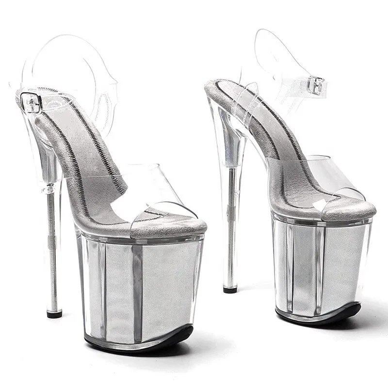 Women 20CM/8inches PVC Upper Plating Platform Sexy High Heels Sandals Pole Dance Shoes 308
Women 20CM/8inches PVC Upper Plating Platform Sexy High Heels Sandals Pole Dance Shoes 308