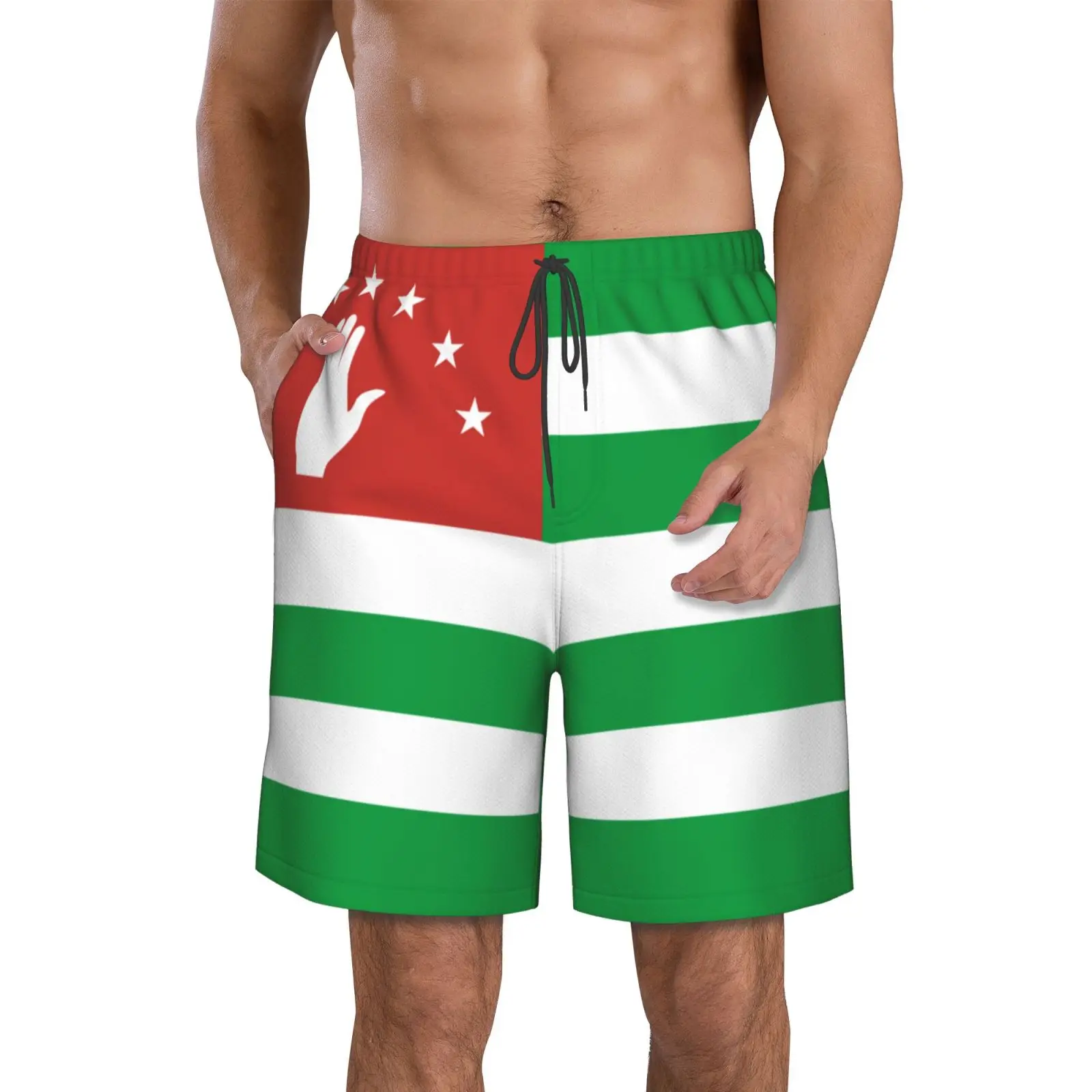 Men's Republic Of Abkhazia Flag Beach Pants Shorts Surfing M-2XL Polyester Swimwear Running
Men's Republic Of Abkhazia Flag Beach Pants Shorts Surfing M-2XL Polyester Swimwear Running