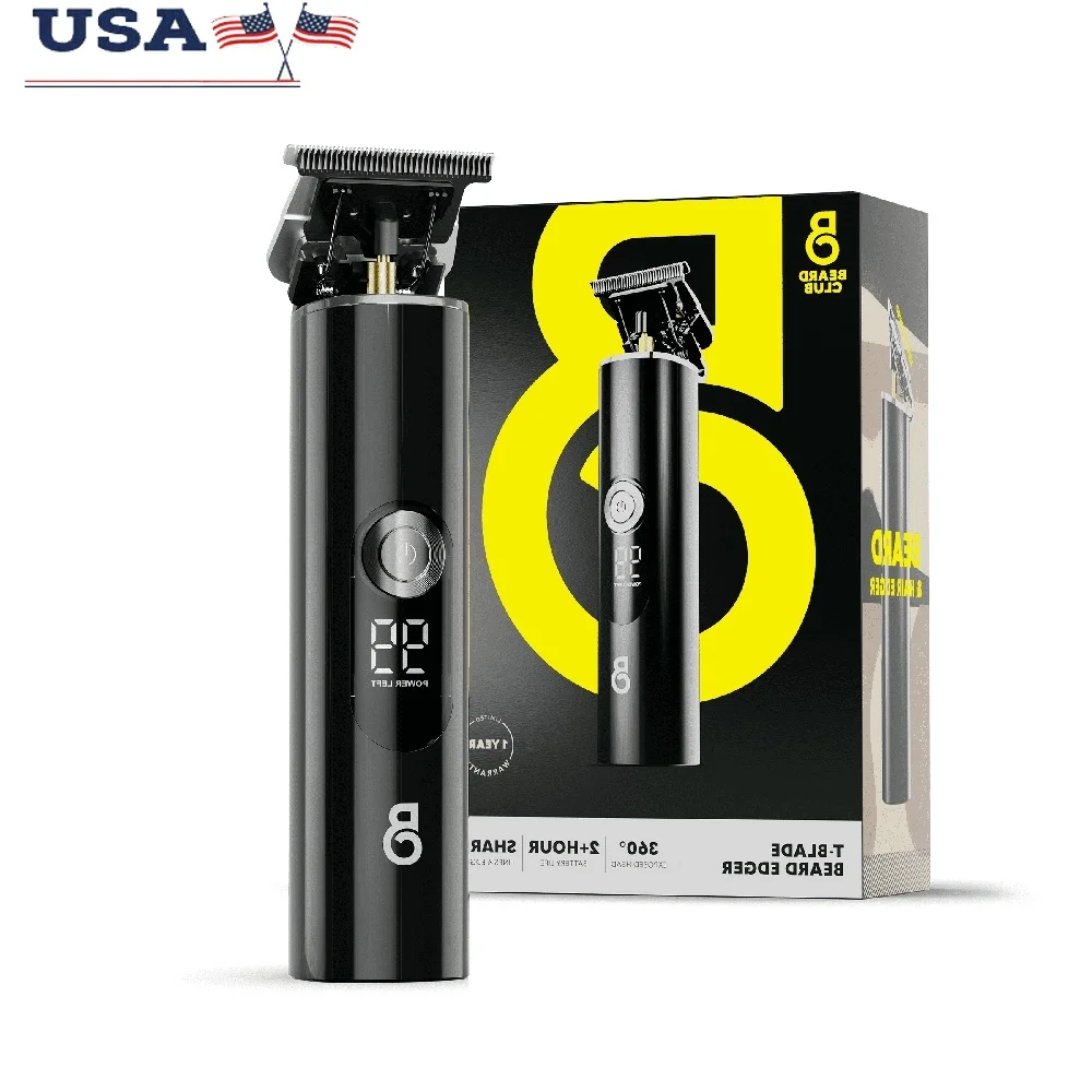Беспроводной триммер для обрезки бороды с Т-образным лезвием, водонепроницаемое регулируемое лезвие, профессиональный прецизионный уход, идеальное домашнее парикмахерское использование
Беспроводной триммер для обрезки бороды с Т-образным лезвием, водонепроницаемое регулируемое лезвие, профессиональный прецизионный уход, идеальное домашнее парикмахерское использование