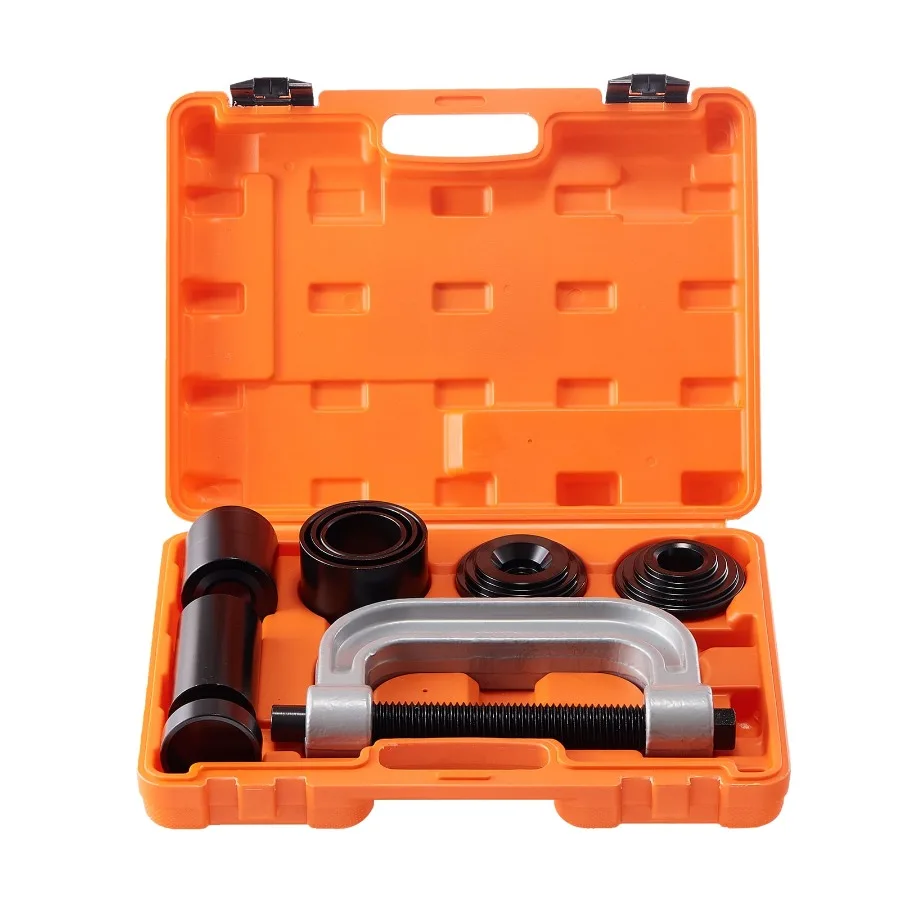 Ball Joint Press Kit 10-Piece Set C-Press Removal and Installation Tools Suitable for Majority of 2WD and 4WD Vehicles Durable
Ball Joint Press Kit 10-Piece Set C-Press Removal and Installation Tools Suitable for Majority of 2WD and 4WD Vehicles Durable