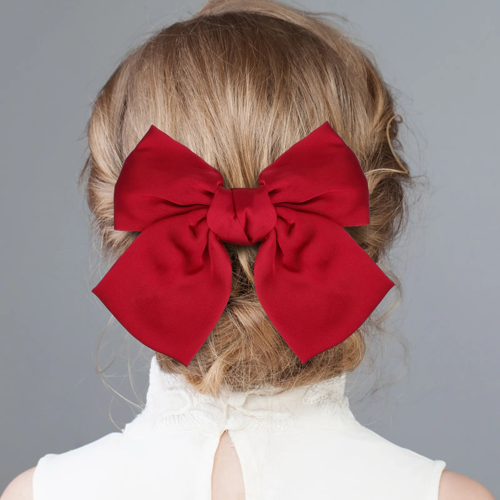 4Pcs Large Satin Bow Hair Clips Vintage Retro Hair Bow Clips for Women Long Tail Bowknot Headpieces Wedding Party Daily
4Pcs Large Satin Bow Hair Clips Vintage Retro Hair Bow Clips for Women Long Tail Bowknot Headpieces Wedding Party Daily
