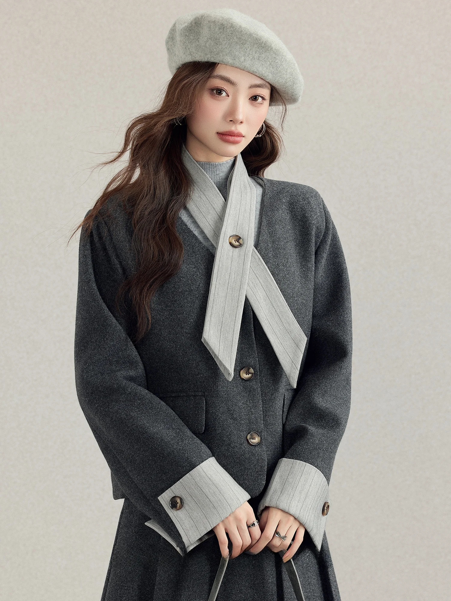 Женский костюмный пиджак Ele ey Small Fraance Sle от Mi Xiaoke Design, осенне-зимняя новинка, комплект Matures Sensation
Женский костюмный пиджак Ele ey Small Fraance Sle от Mi Xiaoke Design, осенне-зимняя новинка, комплект Matures Sensation